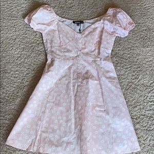 Missguided Milkmaid Button Front A-Line Dress